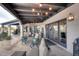 Spacious patio with comfortable seating and a view of the desert landscape at 9446 E Romping Rd, Carefree, AZ 85377