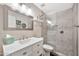 Clean bathroom with a walk-in shower and vanity at 1226 E San Remo Ave, Gilbert, AZ 85234