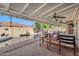 Spacious covered patio overlooking the pool at 1226 E San Remo Ave, Gilbert, AZ 85234