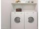 Convenient laundry room with side-by-side washer and dryer at 1361 W Inca Dr, Coolidge, AZ 85128