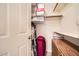 Spacious closet with built-in shelves and hanging rods at 145 N 74Th St # 108, Mesa, AZ 85207