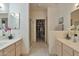 Double vanity bathroom with large walk-in closet at 15380 N 100Th St # 2127, Scottsdale, AZ 85260