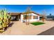 Front view of the house with landscaping at 245 S 56Th St # 75, Mesa, AZ 85206