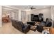 Living room with a view into the dining area at 2456 E Lindrick Dr, Gilbert, AZ 85298