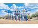 Modern playground with shade structures and climbing features at 2456 E Lindrick Dr, Gilbert, AZ 85298