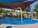 Colorful splash pad with various water features for children at 2629 E Santa Ynez Dr, Casa Grande, AZ 85194