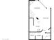 Floor plan showing living room, dining area, kitchen and laundry at 3228 W Glendale Ave # 118, Phoenix, AZ 85051