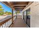 Spacious balcony with wooden decking, offering views of the surrounding area at 7385 E Pleasant Run, Scottsdale, AZ 85258