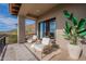 Spacious balcony with desert views at 11328 E Dreyfus Ave, Scottsdale, AZ 85259