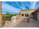Built-in outdoor kitchen with grill and prep area at 12550 E Silver Spur St, Scottsdale, AZ 85259