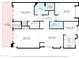 Floor plan showcasing the layout of the condo, including bedroom, bathroom, kitchen, and living areas at 5200 S Lakeshore Dr # 204, Tempe, AZ 85283