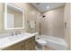 Updated bathroom with quartz vanity and a tub at 5995 N 78Th St # 2050, Scottsdale, AZ 85250