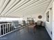 Spacious covered deck with outdoor furniture and a view at 99 S Kaoline Dr, Apache Junction, AZ 85119