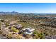Aerial view showcasing the home's location and mountain views at 15155 E Westridge Dr, Fountain Hills, AZ 85268