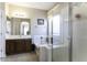 Bathroom featuring a separate shower, a bathtub, and a vanity at 3018 N Regal Ct, Casa Grande, AZ 85122