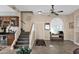 Foyer with staircase, front door, and tile floor at 4208 E Tether Trl, Phoenix, AZ 85050