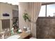 Clean bathroom with granite countertop and shower at 4889 S Nighthawk Dr, Gold Canyon, AZ 85118