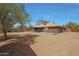 Large backyard with plenty of space for outdoor activities at 501 E Desert Hills Estate Dr, Phoenix, AZ 85086