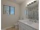 Modern bathroom with a large shower and updated vanity at 501 E Desert Hills Estate Dr, Phoenix, AZ 85086