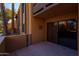 Private patio with sliding glass doors at 8500 E Indian School Rd # 129, Scottsdale, AZ 85251