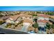 Aerial view of two-story house with a large backyard and pool at 36909 N Coronado Ln, San Tan Valley, AZ 85140