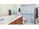 Bathroom with double vanity and shower/tub combo at 36909 N Coronado Ln, San Tan Valley, AZ 85140