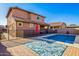 Inviting backyard pool with patio and fenced area at 36909 N Coronado Ln, San Tan Valley, AZ 85140