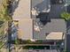 Aerial view of home with tile roof, putting green, and outdoor seating area at 6202 E Mckellips Rd # 66, Mesa, AZ 85215