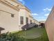 Private backyard oasis with a putting green and a stucco exterior at 6202 E Mckellips Rd # 66, Mesa, AZ 85215