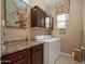 Laundry room with washer, dryer, cabinets, and counter space at 6202 E Mckellips Rd # 66, Mesa, AZ 85215