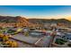 Aerial view showcasing the home's location, pool, and surrounding desert landscape at 9340 W Paseo Verde Dr, Casa Grande, AZ 85194