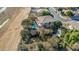 Aerial view showcasing the home's location, pool, and landscaping at 20171 N Bustos Way, Maricopa, AZ 85138