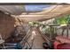 Covered garden area with several chicken coops and raised garden beds at 20171 N Bustos Way, Maricopa, AZ 85138