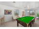 Game room featuring a pool table and comfortable seating at 20171 N Bustos Way, Maricopa, AZ 85138