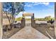 Inviting entryway with fountain and courtyard at 5745 E Azure Hills Dr, Cave Creek, AZ 85331