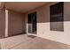 Covered patio with sliding glass door at 13137 W Stella Ln, Litchfield Park, AZ 85340