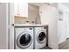 Convenient laundry room equipped with a washer and dryer, ample counter space at 2041 E Harvard Dr, Tempe, AZ 85283