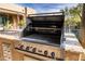 Close-up view of a Viking brand stainless steel outdoor grill at 33296 N Vanishing Trl, Scottsdale, AZ 85266