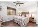 Guest bedroom with queen bed and southwestern decor at 18191 N Key Estrella Dr, Surprise, AZ 85374