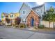 Two-story home with brick facade and a blue door at 735 E Calavar Rd, Phoenix, AZ 85022