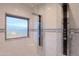 Bathroom with a tiled shower and desert views at 8702 E Silver Saddle Dr, Carefree, AZ 85377