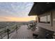 Outdoor deck with seating area, perfect for enjoying stunning sunset views at 8702 E Silver Saddle Dr, Carefree, AZ 85377