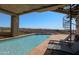 Relaxing pool area with spiral staircase and scenic views at 8702 E Silver Saddle Dr, Carefree, AZ 85377