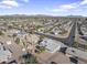 Wide aerial view of the house and neighborhood at 502 N 54Th St, Mesa, AZ 85205