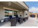 Relaxing backyard patio with seating and string lights at 9982 W Villa Chula --, Peoria, AZ 85383
