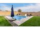 Inviting backyard pool with patio and lounge chairs at 9982 W Villa Chula --, Peoria, AZ 85383
