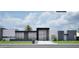 Modern home exterior boasts clean lines and a neutral color palette at 10420 N 64Th Pl, Paradise Valley, AZ 85253