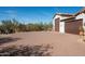 Spacious brick driveway leading to a two-car garage at 35150 N 53Rd Pl, Cave Creek, AZ 85331