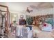 Cozy living room with fireplace, built-in bookcase, and plush seating at 3512 W Hidden Mountain Ct, Phoenix, AZ 85086