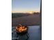 Fire pit with sunset view at 36023 N 140Th St, Scottsdale, AZ 85262